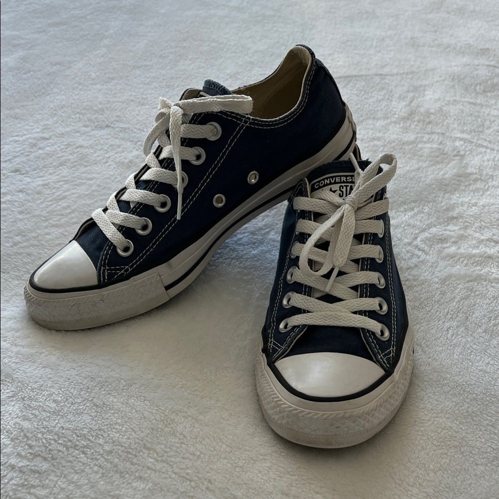 Converse Navy Blue Canvas Sneakers